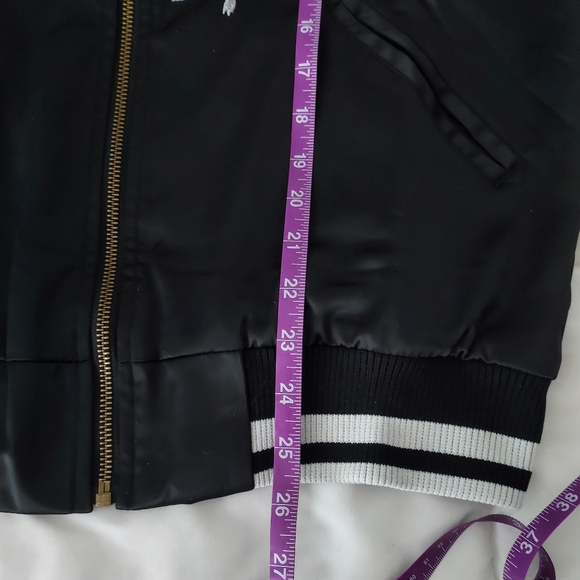 NWT Koisea satin bomber jacket, unisex size M (oversized for women) - Picture 5 of 12